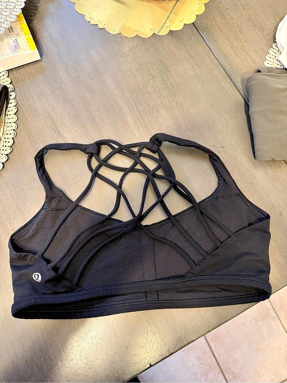 lululemon Free to Be Serene Bra Black & White